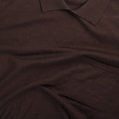 Polo In Brown Cotton Cashmere