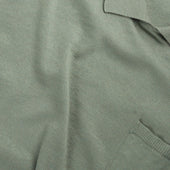 Polo In Green Cotton Cashmere