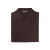Polo In Brown Cotton Cashmere