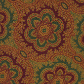 Floral Paisley Silk Tie in Dark Red