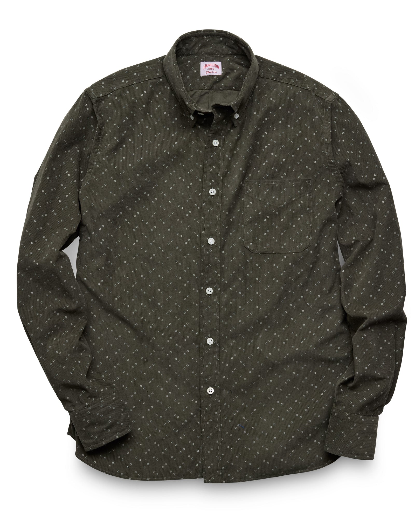 Floral Print Micro Corduroy