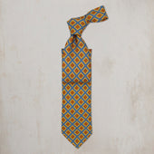 Floral Square Silk Tie In
