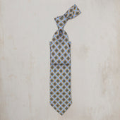Floral Square Silk Tie In