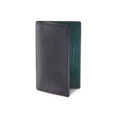 Folded Card Case Black Rough-Out Suede