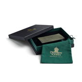 Folded Card Case Green Rough-Out Suede