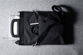 Folding Laptop Bag . Black Charcoal