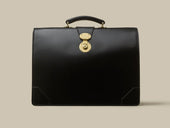 Frame Top Briefcase Black