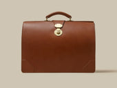 Frame Top Briefcase Light Brown