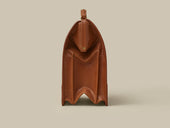 Frame Top Briefcase Light Brown