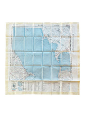 Escape Scarf Vintage British Army Map Baku Rasht
