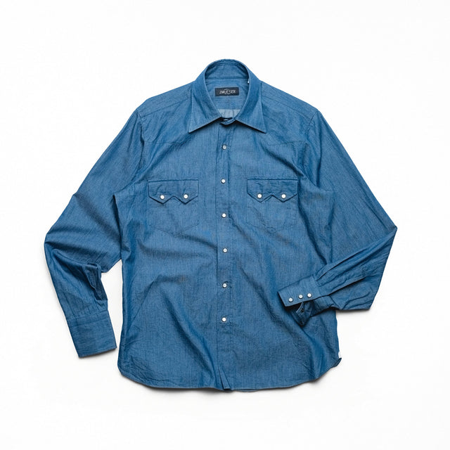 Dark Wash Denim Neapolitan Pearl Snap