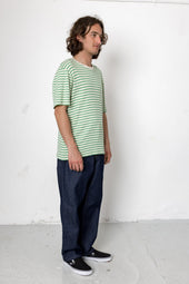 Barrel Leg Jean Raw Denim