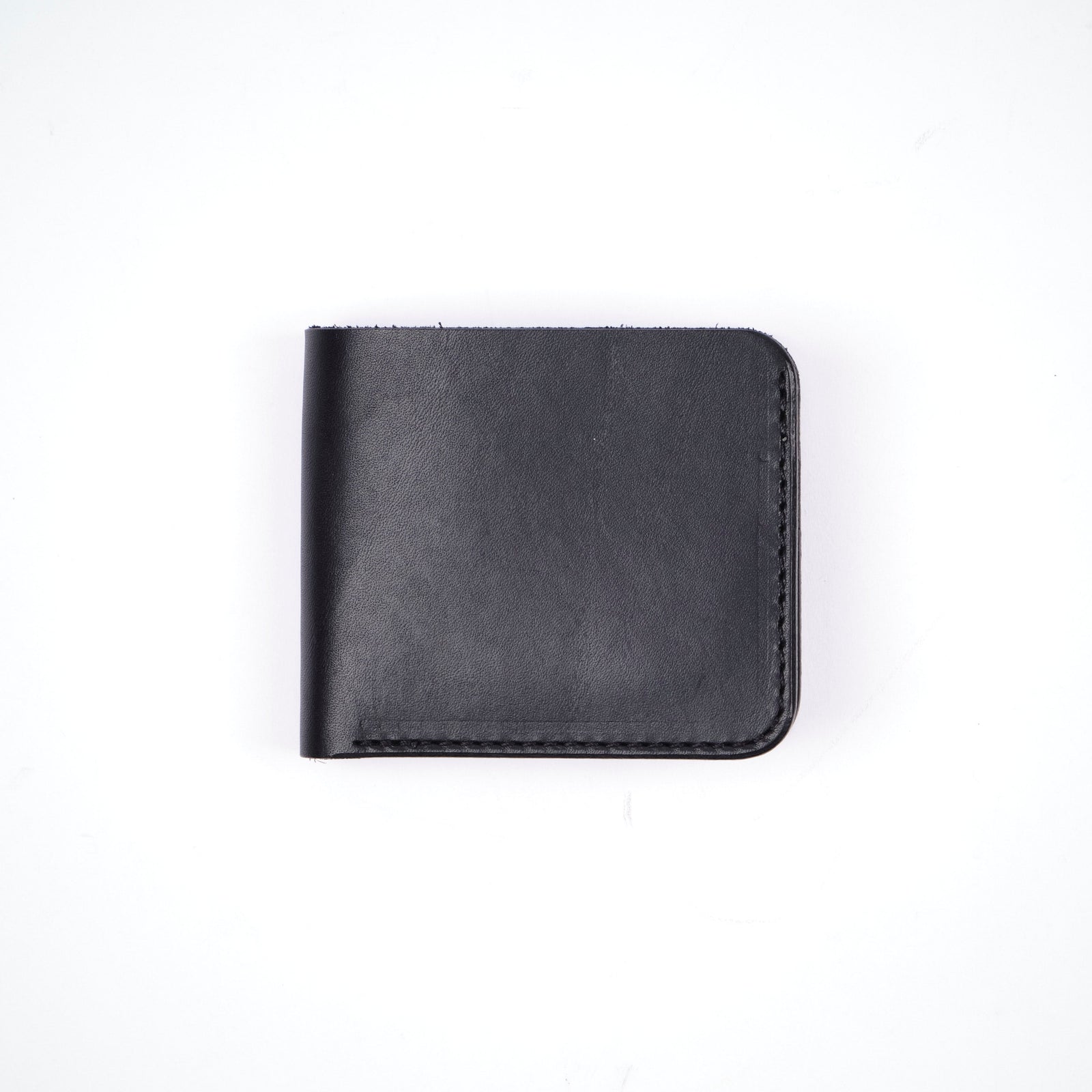 Golden Age Supply Co Premium Italian Leather Black Bi Fold Wallet