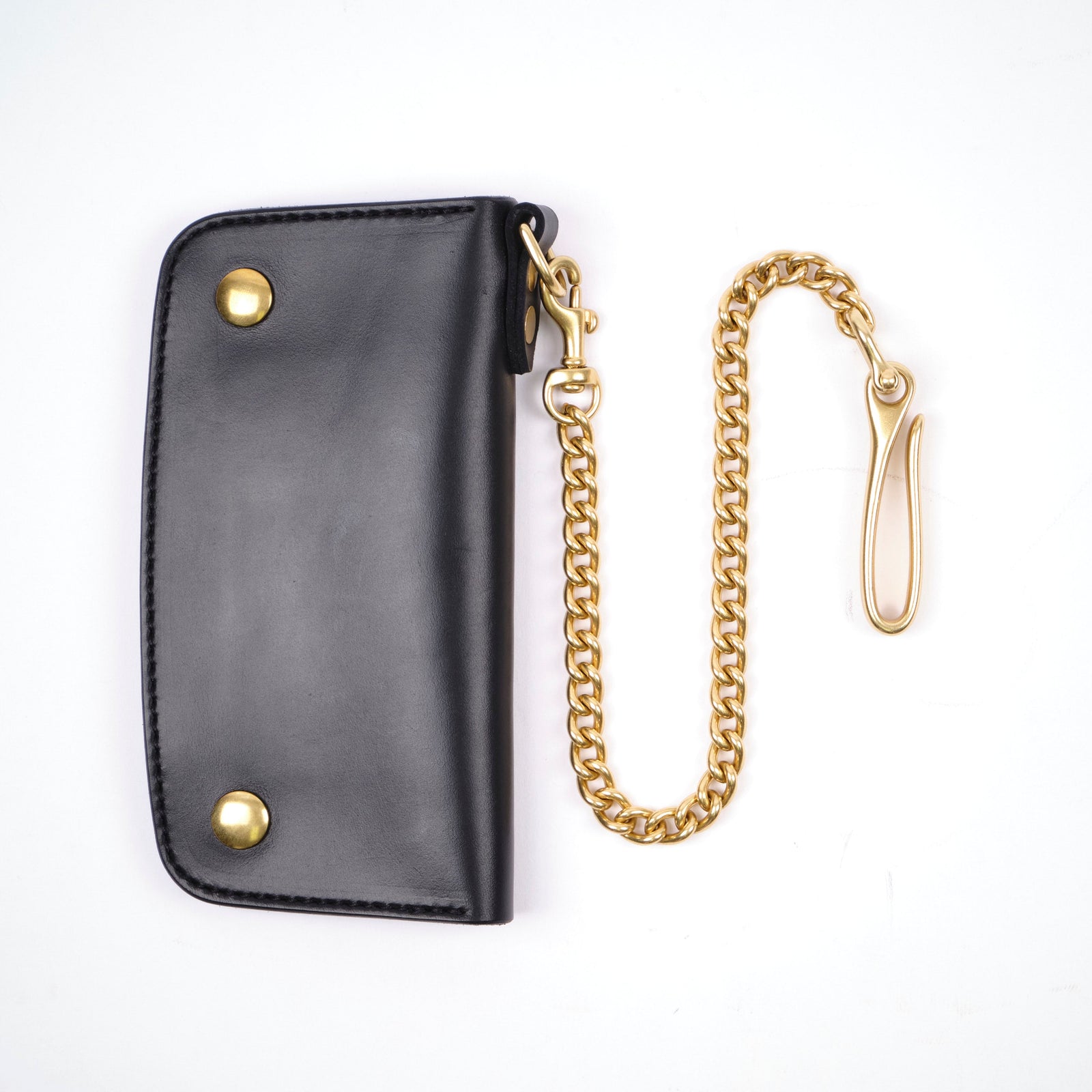 Golden Age Supply Co Premium Italian Leather Black Trucker Wallet