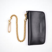Golden Age Supply Co Premium Italian Leather Black Trucker Wallet