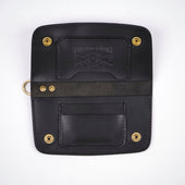 Golden Age Supply Co Premium Italian Leather Black Trucker Wallet