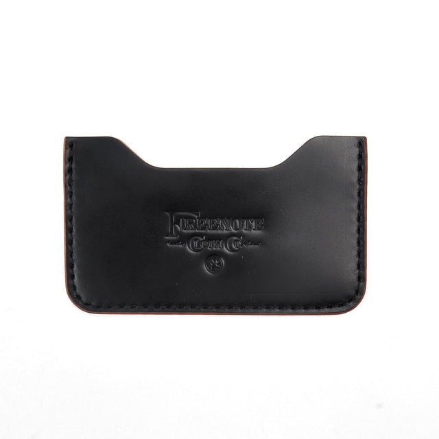 GOLDEN AGE SUPPLY CO. - MARYAM SHELL CORDOVAN NERO - MINIMALIST CARD WALLET