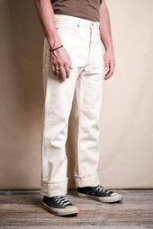 Belford Straight 14 Ounce Ecru Denim