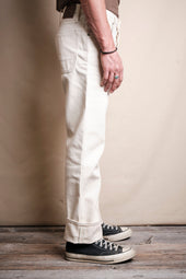 Belford Straight 14 Ounce Ecru Denim