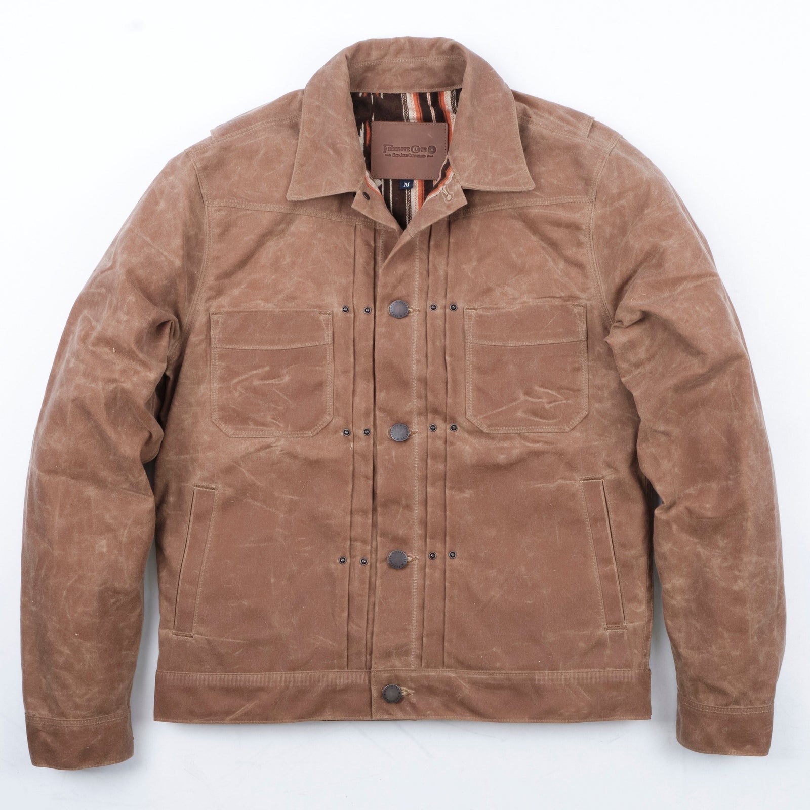 Riders Jacket Waxed Canvas Rust