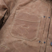 Riders Jacket Waxed Canvas Rust