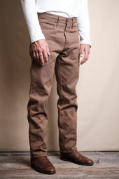 Portola Classic Taper 15 Ounce Brown Denim