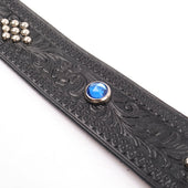 Codina Leather No 1093 Diamond Jewel Belt 1 3 4