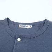 13 Ounce Henley L/S Faded Blue
