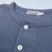 13 Ounce Henley L/S Faded Blue
