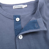 13 Ounce Henley L/S Faded Blue