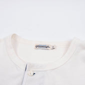 13 Ounce Henley L/S White