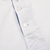 13 Ounce Henley L/S White