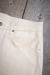Belford Straight 14 Ounce Ecru Denim