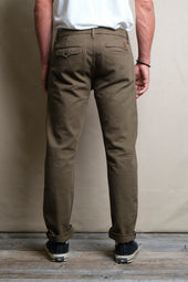 Workers Chino Slim Fit 14 Ounce Slub Army Green