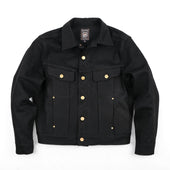 High Low 14 Ounce Black Denim