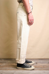Ortega Pant 13 Ounce Natural Herringbone
