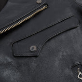 Mooch Moto Jacket Maryam Tannery Black Magic Horsehide