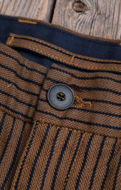 Deck Pant Brown Herringbone Dobby