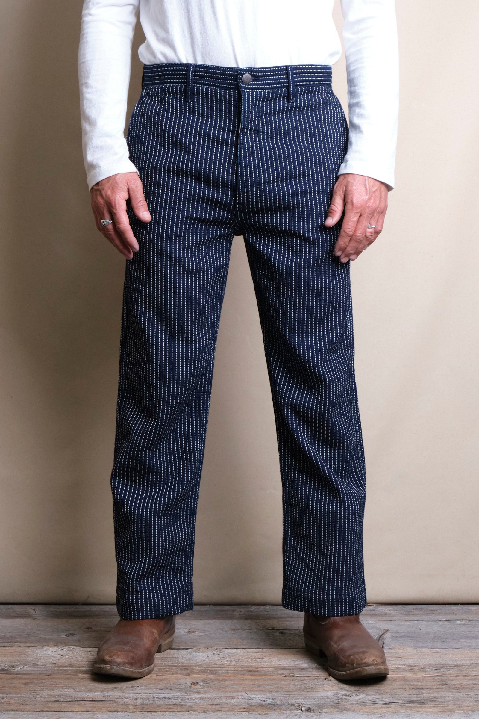 Western Pant Dobby Stripe