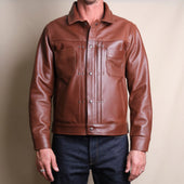 Riders Jacket Brown Boston Leather