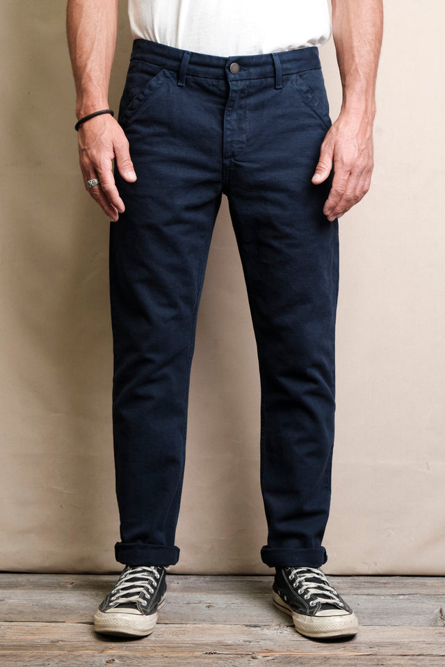 Workers Chino Slim Fit 14 Ounce Slub Navy