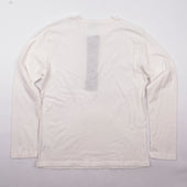9 Ounce Henley L/S White