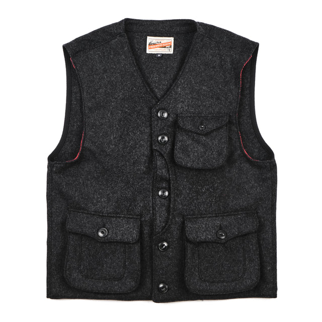 Keynot Black Wool Hunting Vest