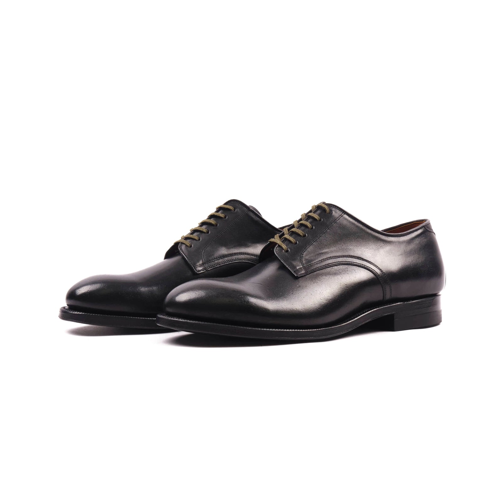Viberg Navvy Cut Shoe Nero Kangaroo