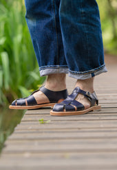 FRENCH MILITARY SANDALS NAVY