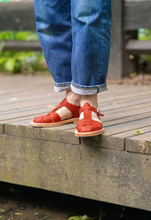 FRENCH MILITARY SANDALS RED