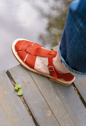 FRENCH MILITARY SANDALS RED