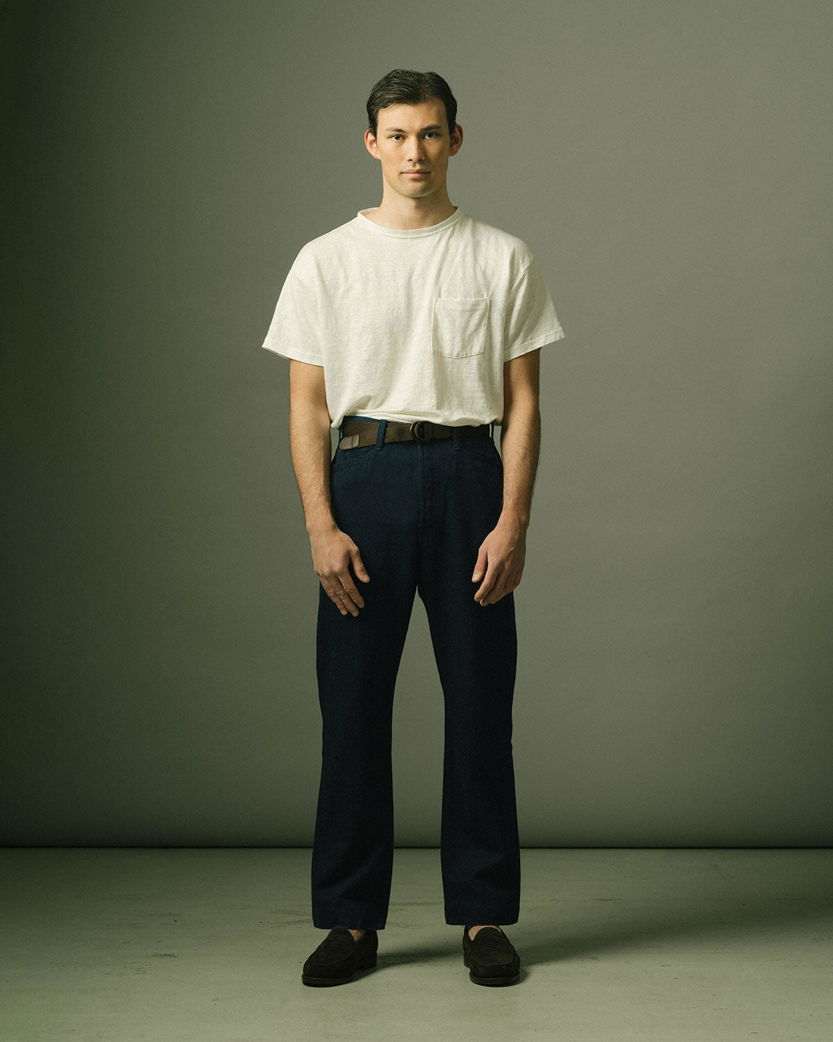 French Pocket Deck Pant In Denim