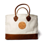 Canvas Tote Natural Canvas X Brown Leather Yuketen