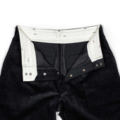 Pleated Wide Slacks In Cotton Corduroy